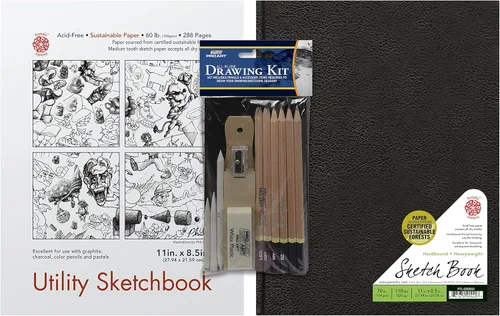 Miniatura 2 de Pentalic Cuaderno de bocetos utilitario, 8-1/2 pulgadas por 11 pulgadas