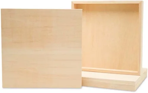 Miniatura 16 de Panel de pintura de abedul de 11 x 14 x 1-1/2 pulgadas, paquete de 3 tableros de lienzo de madera para pintar, carteles en blanco para manualidades
