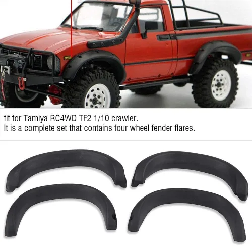 Miniatura 7 de Coche RC a escala 1/10, ruedas de goma duraderas, cejas, llamaradas, control remoto, rastreador para aventuras todoterreno, niños y adultos