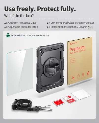 Miniatura 8 de Funda para iPad de 9ª/8ª/7ª generación, funda para iPad 10.2 2021/2020/2019, [a prueba de niños] ambison funda protectora de cuerpo completo