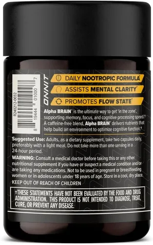 Miniatura 7 de ONNIT - Suplemento para el cerebro en cápsulas Alpha Brain