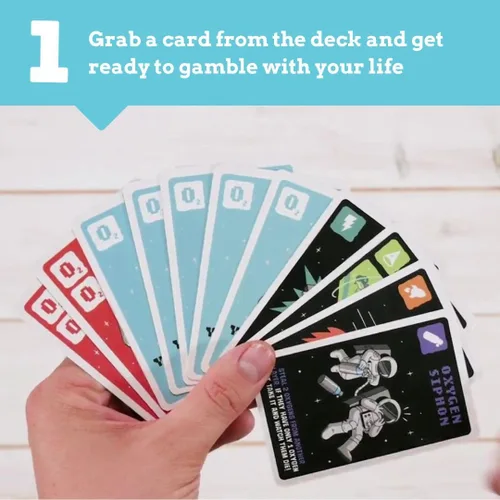 Miniatura 4 de Ridley's Juegos: Juego de cartas de edición espacial egoísta Juego de fiesta fácil de jugar para grupos Ideal para 2 – 5 jugadores, mayores de 7