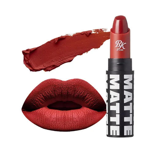 Miniatura 30 de Labial de Ruby Kisses, acabado mate, larga duración, altamente pigmentado, de aplicación suave, maquillaje de labios de cobertura total