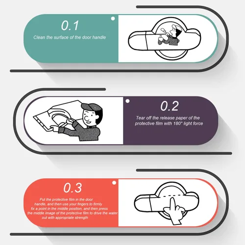 Miniatura 6 de Protector transparente para manija de puerta de automóvil, película protectora de arañazos para vehículos, película protectora transparente