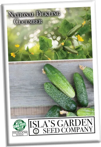 Miniatura 3 de Semillas nacionales de pepino encurtido para plantar, más de 75 semillas tradicionales por paquete, semillas de jardín de Isla