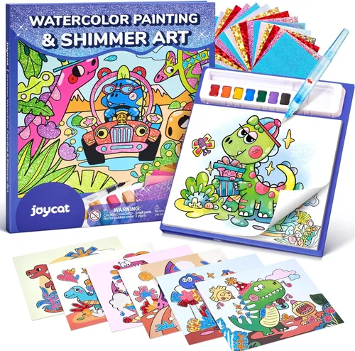Miniatura 14 de JoyCat Libros para Colorear con Agua, Actividad de Arte y Manualidades, Arte de Princesa Sin Desorden para Niños de 4-8 Años, Kits y Suministros