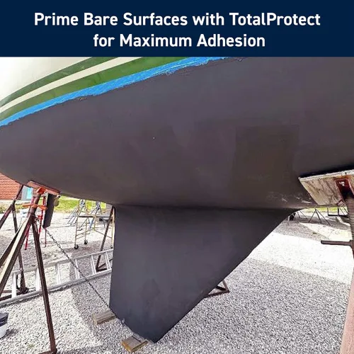 Miniatura 11 de TotalBoat JD Select Pintura antiincrustante ablativa para el fondo de barcos de fibra de vidrio, madera y acero, (negro, cuarto de galón)