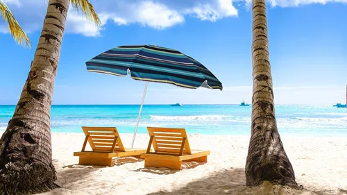 Miniatura 2 de UNIWARE Sombrilla de playa portátil con protección SPF50+, con bolsa de transporte, botón, para exteriores/patio/jardín/playa Azul/Azul marino