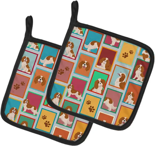 Miniatura 79 de Caroline's Treasures MLM1149PTHD - Juego de soportes para ollas de cocina resistentes al calor, almohadillas calientes para horno para cocinar