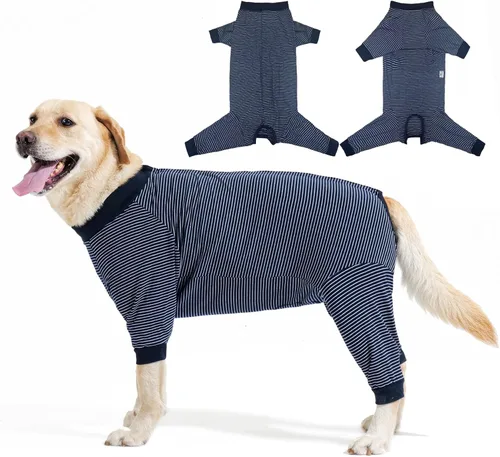 LIANZIMAU Traje de recuperación de cirugía para perros, alternativa de cuerpo completo al cono con mangas para piernas, cómodo traje de