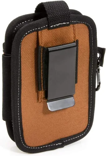 Miniatura 3 de Dickies Bolsa grande para teléfono con 2 compartimentos, clip de acero de ajuste universal para cinturón de herramientas, correa de seguridad sobre