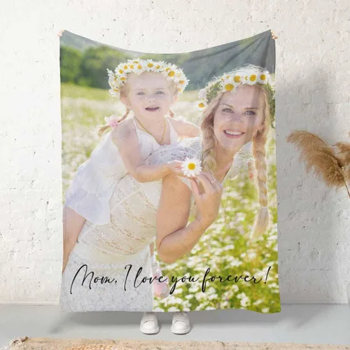 Miniatura 7 de MyPupSocks Manta personalizada para mamá, regalos personalizados para mamá, manta de cama con fotos, regalos de cumpleaños para mujeres, mamá