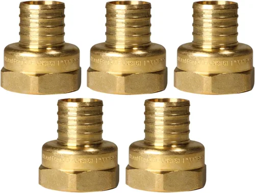 Miniatura 38 de XFITTING 1 pulgada Pex x 1 pulgada Adaptador Femenino NPT, 23-4-3=2X, 2 Piezas