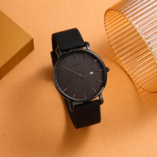 Miniatura 3 de BUREI Relojes de pulsera para hombre, relojes minimalistas de moda, analógicos de cuarzo, impermeables para hombres