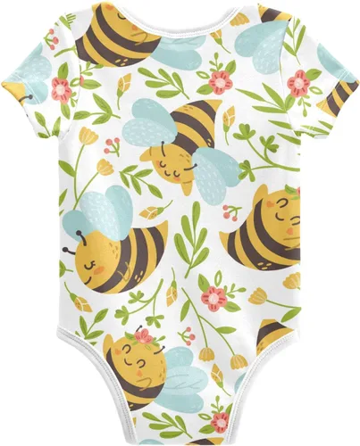 Miniatura 2 de vvfelixl Body para bebé niña Llama Alpaca Cactus Manga Corta Algodón Ropa de Bebé Para Niñas 0-24 Meses Negro