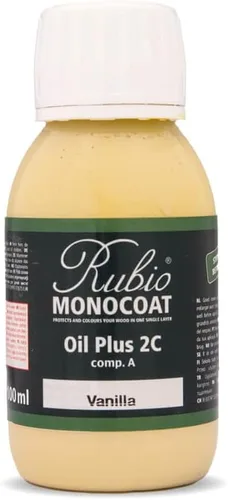 Miniatura 100 de Rubio Monocoat Muestra de Acabado de Aceite para Madera - Puro Aceite Plus Parte A Aceite de Linaza de Secado Rápido y Ecológico para Uso Pure