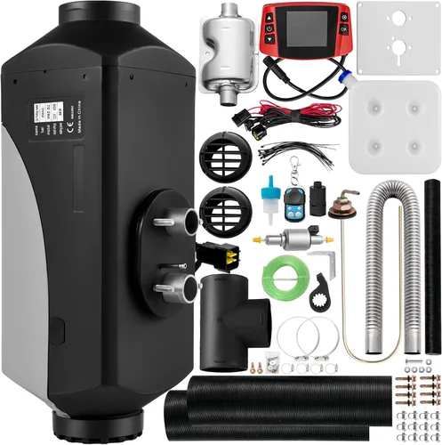 Miniatura 4 de Calentador diesel de 8KW, tanque de 15L, calentador de aire diesel de 12V, silenciador, calentador de estacionamiento diesel con monitor