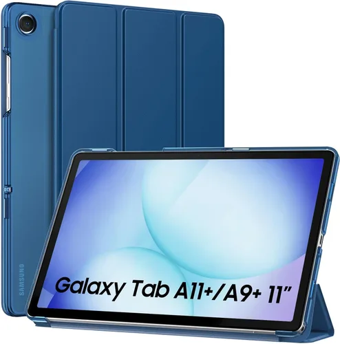 Miniatura 43 de MoKo Funda para Galaxy Tab A9+/A9 Plus de 11 pulgadas 2023, Funda Protectora Inteligente Delgada con Soporte y Carcasa Trasera Translúcida de PC