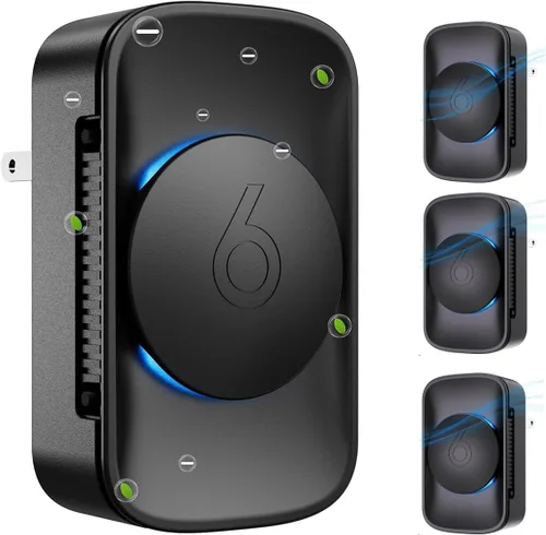 iDiskk [Paquete de 4] Purificador de aire para el hogar, ionizadores de aire silenciosos de iones negativos enchufables para dormitorio, oficina,
