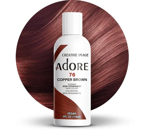Miniatura 94 de Adore Tinte de Cabello Semipermanente (052 French Cognac) Tinte para el Cabello Castaño Vegano y sin Crueldad Animal Sin Amoníaco, Sin Peróxido