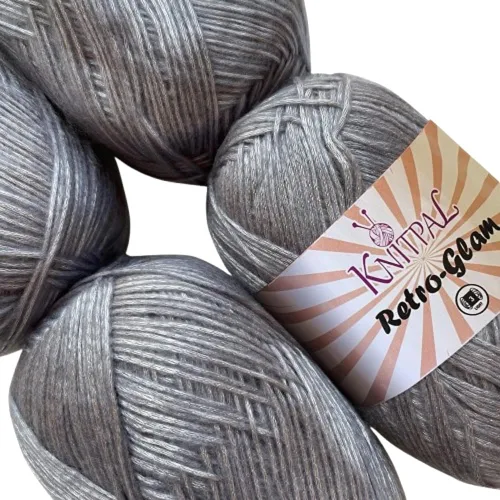 Miniatura 15 de Retro-Glam Hilo Metálico para Crochet, Paquete de 4 (1280 Yardas / 14.11 Onzas), Patrones Gratuitos - Hilo Brillante para Tejer - Peso Ligero 3 DK