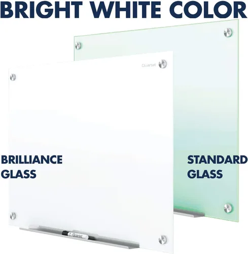 Miniatura 2 de Quartet Pizarra de borrado en seco, pizarra magnética de 36 x 24 pulgadas, tablero de vidrio para pared, infinito, blanco brillante (G23624W)