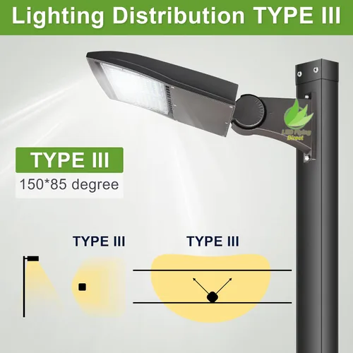 Miniatura 6 de luz LED para la calle, estacionamientos, postes, áreas exteriores, 5000k, DLC UL (café), 150.00watts, 480.00 volts 150/100/80W - (277-480V)