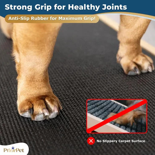 Miniatura 3 de Rampa para perros para sofá – Antideslizante, construcción resistente, rampa para perros plegable – Soporta hasta 200 libras – Ajustable de 7'' a