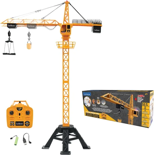 Miniatura 9 de LEXiBOOK, Crosslander® pro Mezclador de hormigón RC, mezclador de camión con control remoto, efectos de luz, tanque giratorio de 360°, recargable
