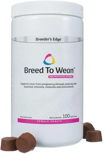 Miniatura 7 de Breeder's Edge Breed to Wean, Multivitamínico prenatal y posnatal para perros y gatos, apoya a las madres embarazadas y lactantes, suplemento