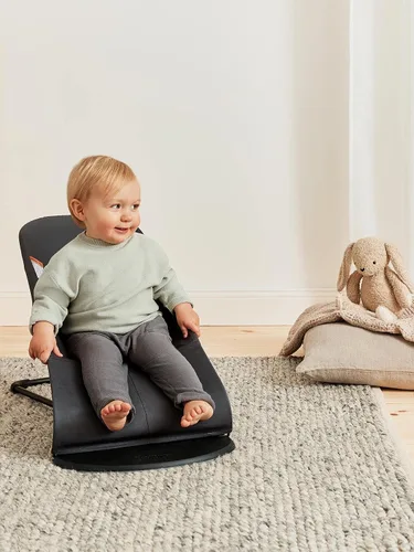 Miniatura 5 de BabyBjörn Bouncer Balance Soft, Tejido/Jersey, Gris Oscuro/Gris Asiento Ajustable de Mecedora para Bebé 2 en 1 y Silla para Niños Pequeños