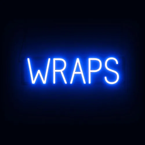 Miniatura 29 de SpellBrite DELI Sign Letrero relacionado con delicatessen con aspecto neón, fuente de luz LED azul 13.4 x 6.3 pulgadas