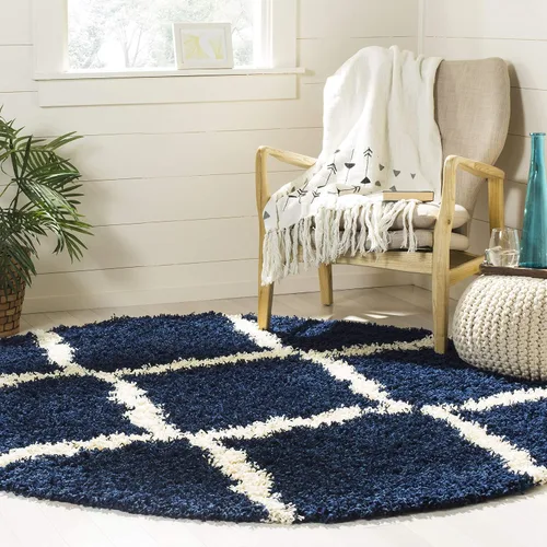 Miniatura 115 de Safavieh - Dallas Shag Collection SGD257A - Alfombra de área con diseño de enrejado de 10 x 14 pies