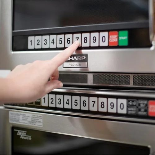Miniatura 5 de Sharp R-CD1800M - Horno de microondas comercial, TwinTouch resistente con doble touchpads, 1800 vatios, 0.75 pies cúbicos de capacidad, acero