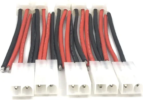Miniatura 4 de FainWan 5 pares Ta-mi-ya Big Style Conector macho y hembra con cable de silicona suave de 3.937 in 14 AWG compatible con RC Speed Racing
