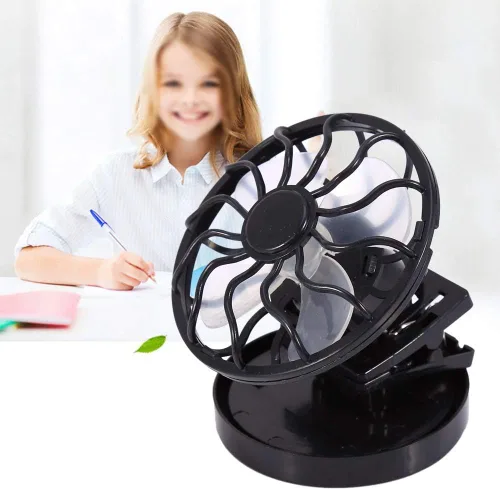 Miniatura 2 de YOUTHINK Ventilador solar portátil, mini clip eléctrico para camping, ventilador de ahorro de energía para picnic, pesca, parque, viajes