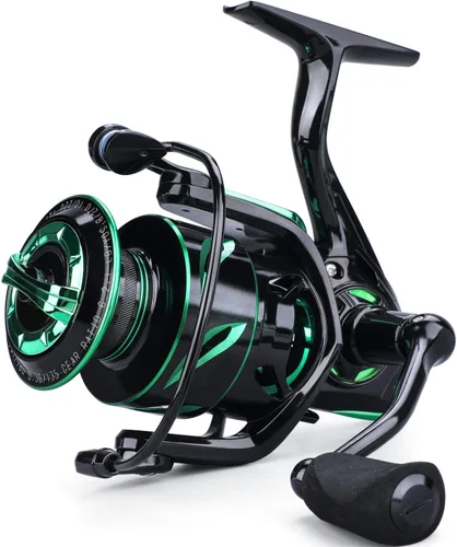 Sougayilang Carretes de pesca ligero de agua salada carrete giratorio - 39.5 libras de fibra de carbono arrastrado, 12+1 BB ultra suave todo carrete