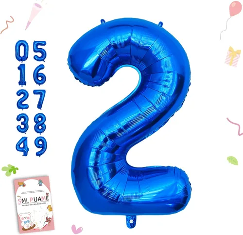 Miniatura 161 de Globos de números de 40 pulgadas del 0 al 9 dorados grandes del número 0, globos digitales para suministros de decoración de celebración de fiesta