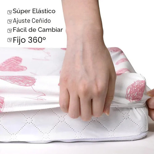 Miniatura 7 de Gllquen Baby Paquete de 4 sábanas de moisés, transpirable y acogedora, sábana bajera elástica para cuna de viaje, patrón floral de moda, sábanas