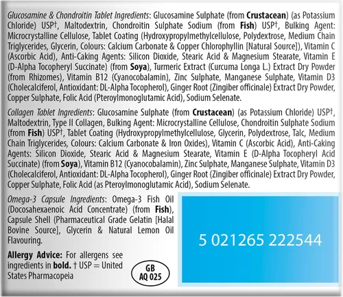 Miniatura 5 de Vitabiotics Jointace Max Tabletas - 84 Tabletas