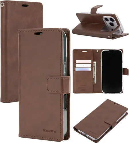 Miniatura 9 de GOOSPERY Blue Moon Wallet para Samsung Galaxy Note 10 Case (2019) Funda de cuero con tapa (Negro)