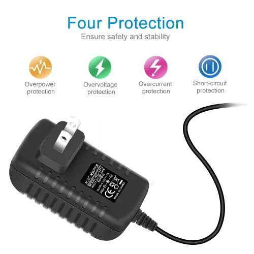 Miniatura 3 de Fuente de alimentación de 12 V, fuente de alimentación de 12 voltios 1A 12 W CC con interruptor de encendido y apagado, adaptador de corriente LED