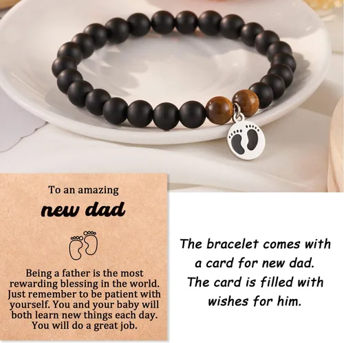 Miniatura 2 de Regalo para papá por primera vez para hombres, regalos para papá nuevo, joyería de embarazo, regalos de anuncio
