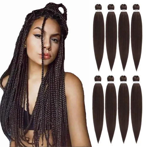 Miniatura 13 de Cabello trenzado preestirado - 12 pulgadas, 8 paquetes, cabello trenzado natural negro corto para trenzas torcidas o trenzas en caja, extensiones