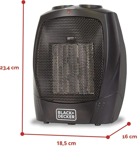Miniatura 7 de BLACK+DECKER BHDC201 Calentador personal de cerámica.
