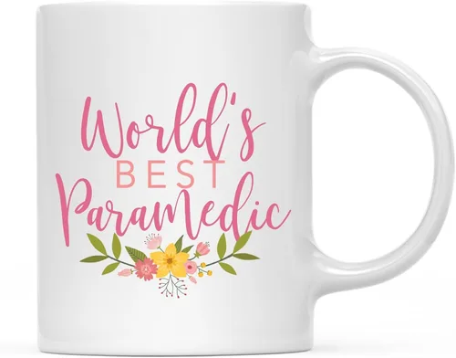 Miniatura 68 de Andaz Press Taza de café de 11 oz, regalo de broma de la mejor abbuela del mundo, diseño floral, paquete de 1