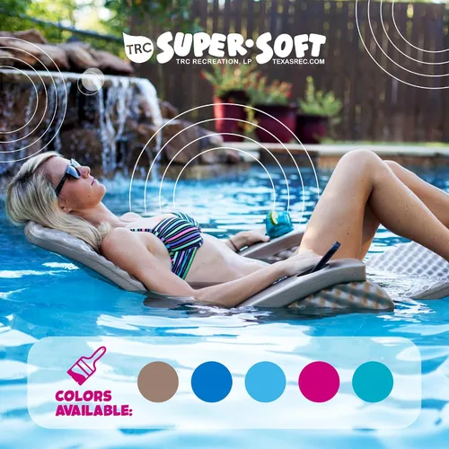 Miniatura 5 de TRC Recreation Super Soft Adjustable Pool Recliner Float Portable Comfortable Chair Lounger with Cup Holders for Swimming Pool Essentials