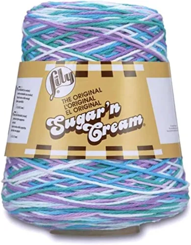 Miniatura 31 de Lily Sugar N Cream - Ovillos de hilo negro - 1 paquete de 14oz/400g - Algodón - #4 Mediano - 640 metros - Para tejer/croché