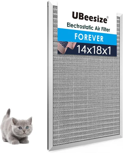 Miniatura 39 de UBeesize 20x25x1 Filtro de aire electrostático reutilizable para HVAC y aire acondicionado, filtro para estufa, MERV 8, lavable, dura toda la vida