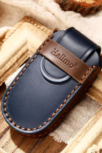 Miniatura 4 de SANRILY Funda de cuero para llavero de 5 botones para Jeep Grand Cherokee Dodge Challenger Charger Durango Journey Chrysler 300 200 llavero remoto